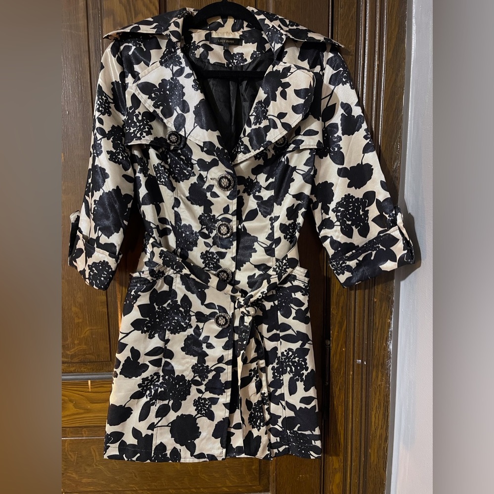 Lucy Paris 3/4 Sleeve Trench Coat